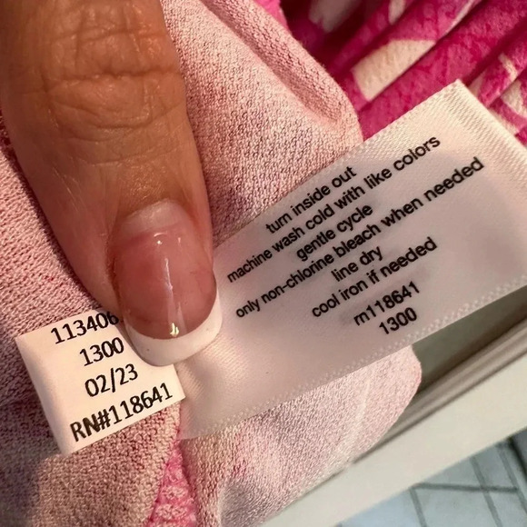 Lane Bryant Cabo Flower Flutter-Sleeve V-Neck Knit Swing Dress Plus Size 14/16 - Picture 12 of 13